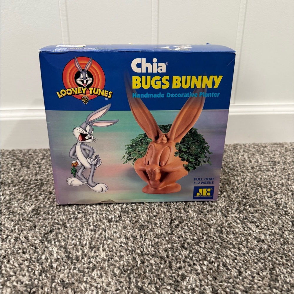Vintage Chia Pet Bugs Bunny Decorative Planter